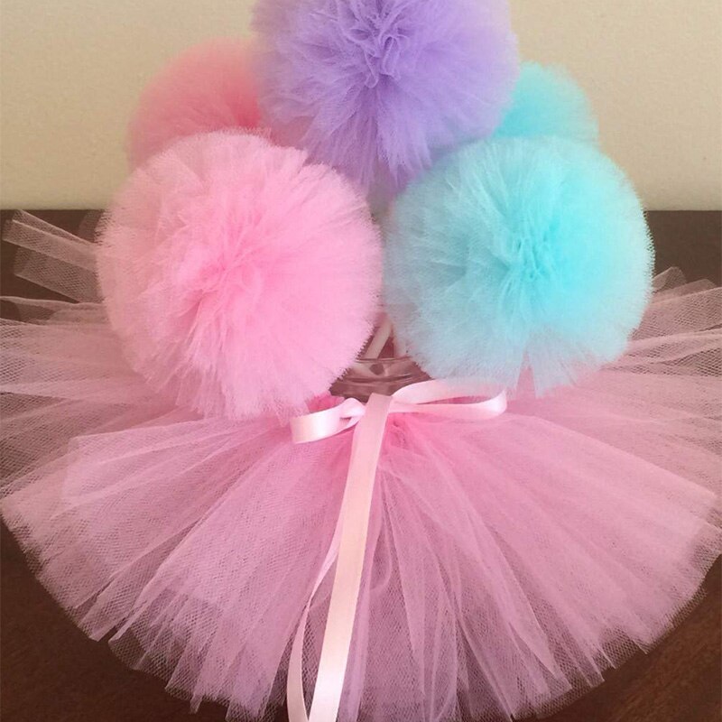 vase Bottle Tulle Pom pom Tutu table Centerpiece Baby Shower Wedding first Birthday Gender Reveal Christening Baptism Decoration