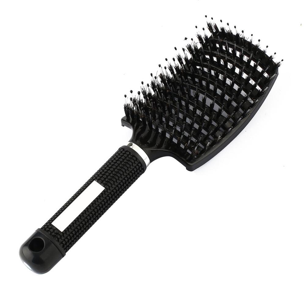 Cepillo para el cabello, cepillo para el cuero cabelludo, peine para mujeres, accesorios de peluquería, cepillos, combos para herramientas, cabello: black