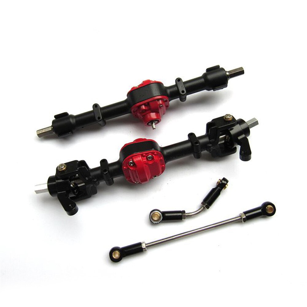 ​ Front Axle Rear Axle Bridge Shell Steering Pull Rod MN Model 1:12 D90 D91 RC Car Spare Accessories Upgrade Metal Gear: A