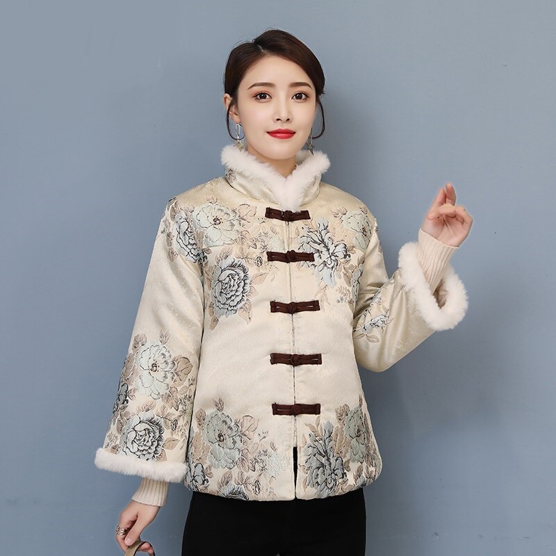 Blusa de estilo chino para mujer, ropa de calle asiática a la , Hanfu, traje Tang con cuello mandarín, Top Cheongsam,