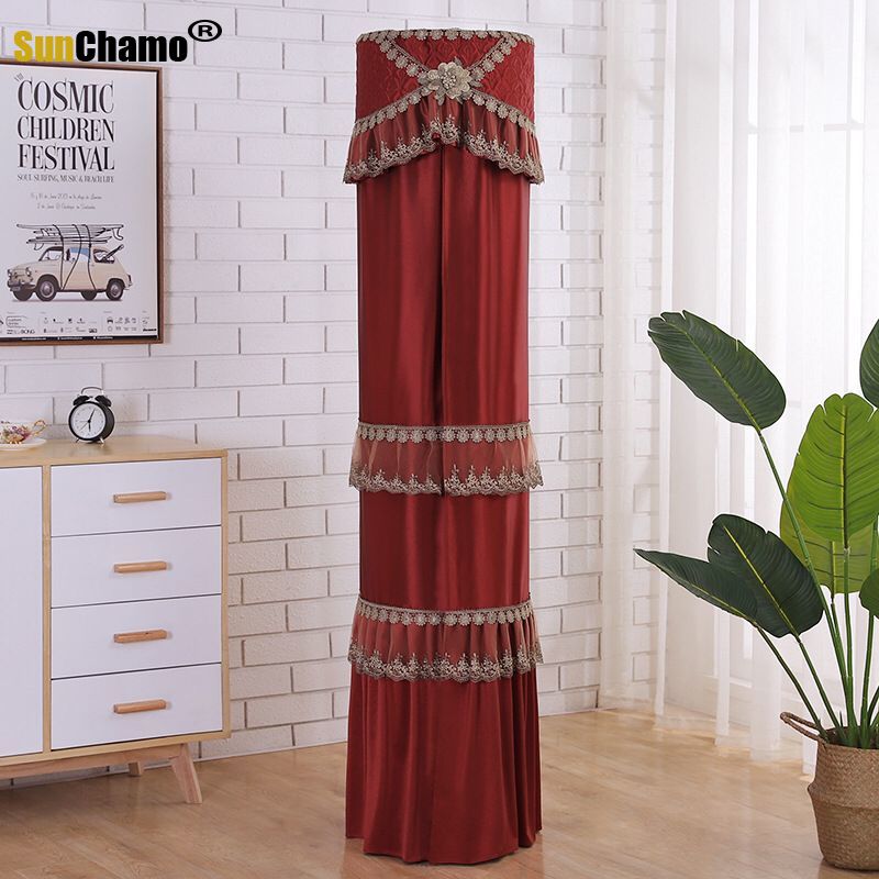 Vertical Cylindrical All-inclusive Air Conditioner Cover Cabinet Cover Greemei Oaks Living Room Round Dust Cover Does Not Take
