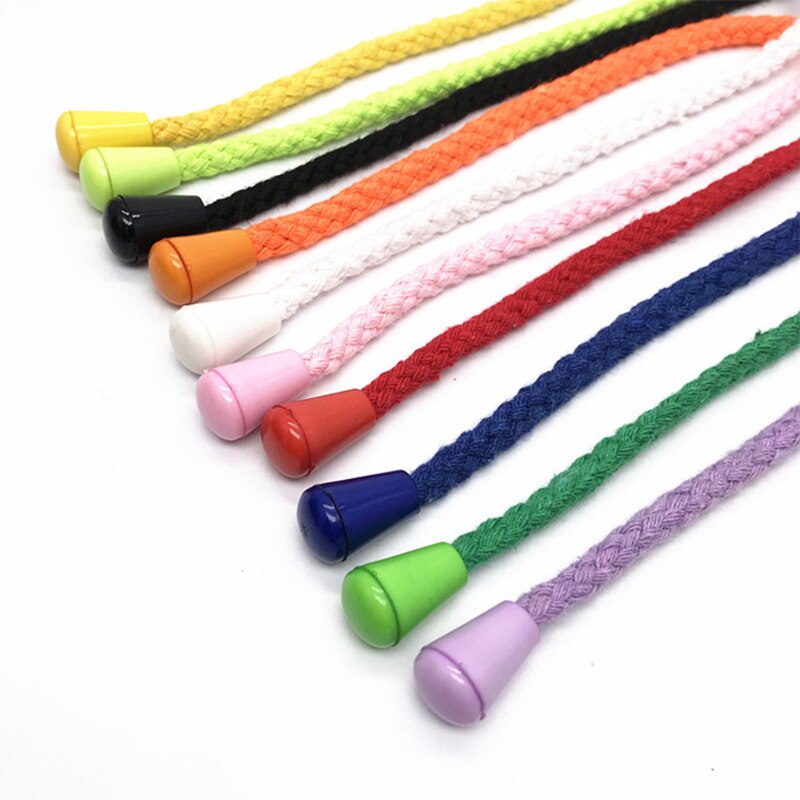 20Pcs DIY Cord Ends Bell Stopper With Lid Lock Colorful Plastic Toggle Clip For Paracord Clothes Bags Sports Wear Shoes