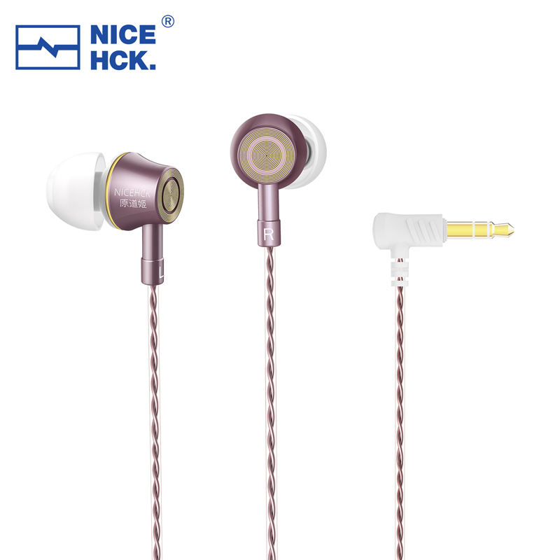 NICEHCK YD520 IEM In-Ear-Kopfhörer, Aluminiumlegierung, Metall, HiFi-Mikrofon, Ohrhörer, 10 mm PET, dynamisches Headset, Bass, ausgewogene Gesangsmusik: Rot