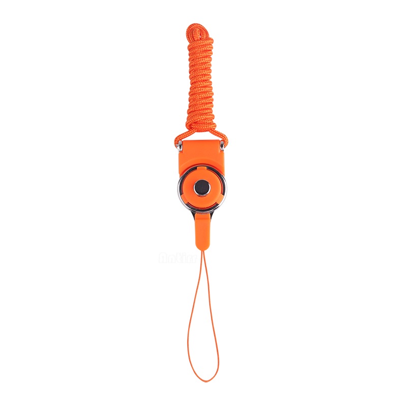 Cell Phone Neck Chain Straps Camera Sling rotatable Mobile Keychain Hang Rope Lariat decorative ribbon For iPhone Xiaomi Huawei: Orange