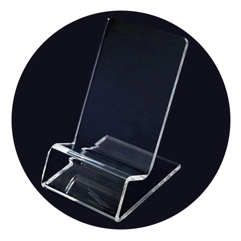Acrylic Business Card Rack Transparent Card Clip Display Office Bracket Supplies Stationery