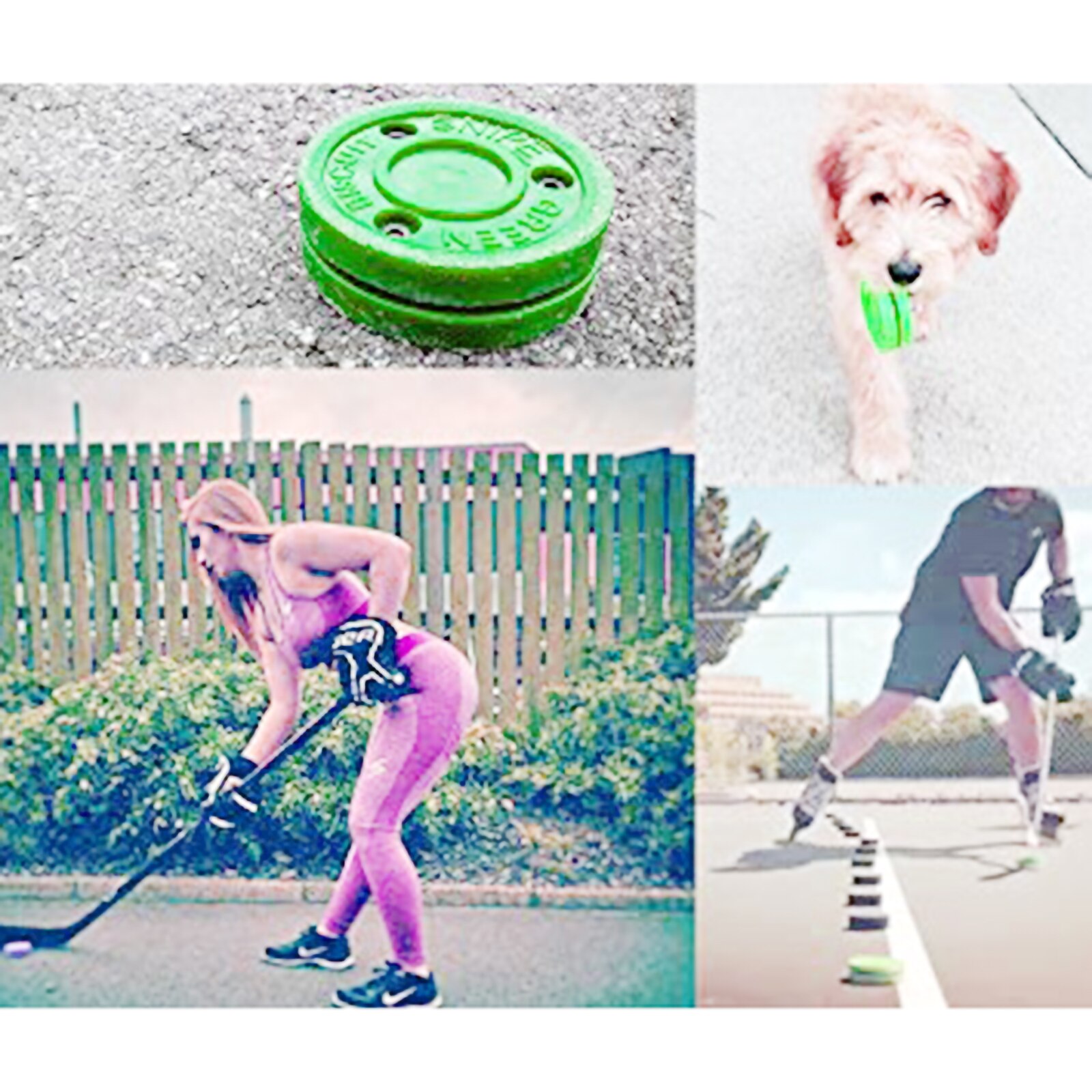 Brand 1pcs Plastic Training Puck Field Hockey Fit For Street Roller Or Recreational Hockey And Off-Ice Training