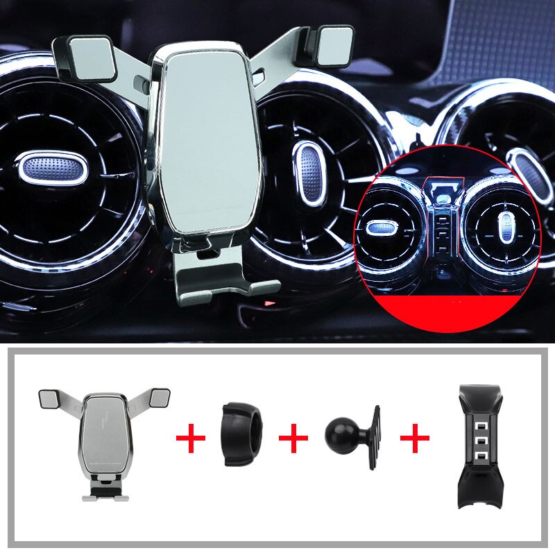 for mercedes glb Interior accessories glb Phone holder glb200 Interior modified navigation bracket: Silver