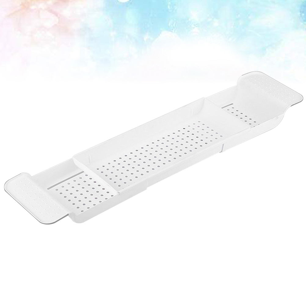 Kitchen Bathroom Toilet for Shower Organizer Storage Rack Drain Bathtub Serving Tray 1 pc