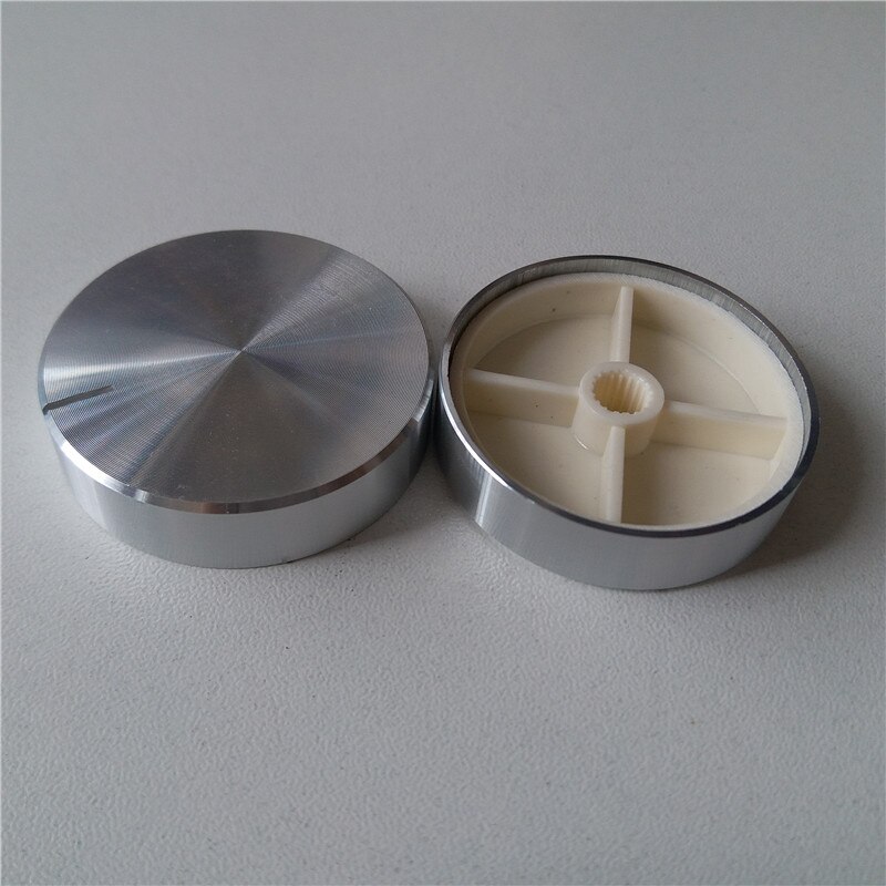 8 Uds perilla de plástico de aluminio perilla de potenciómetro suave 40*10*6mm potenciómetro cap interruptor de picaporte de coche cap Encoder