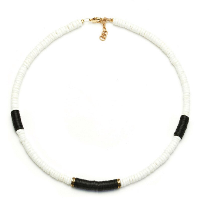 Boho della boemia Ras de Cou Desert Dore Blanc Noir naturale shell in rilievo collane di modo del choker collana di perline donne di kolye colar: necklace 4