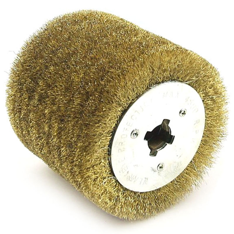 Wire Brush Wheel Wood Open Paint Polishing Deburring Wheel for Electric Striping Machine