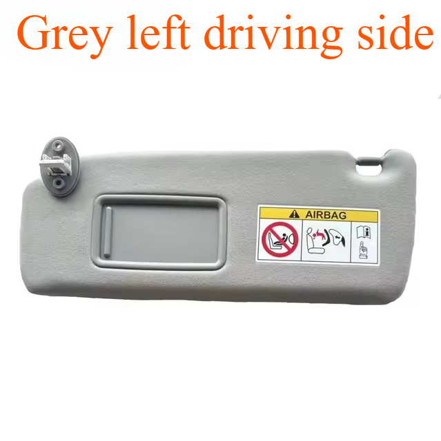 Sun Visor For Toyota Land Cruiser Prado KDJ155/KDJ150 , Compatible with Makeup Mirror 74320-0G030-B0 and 74320-0G030-A0: black