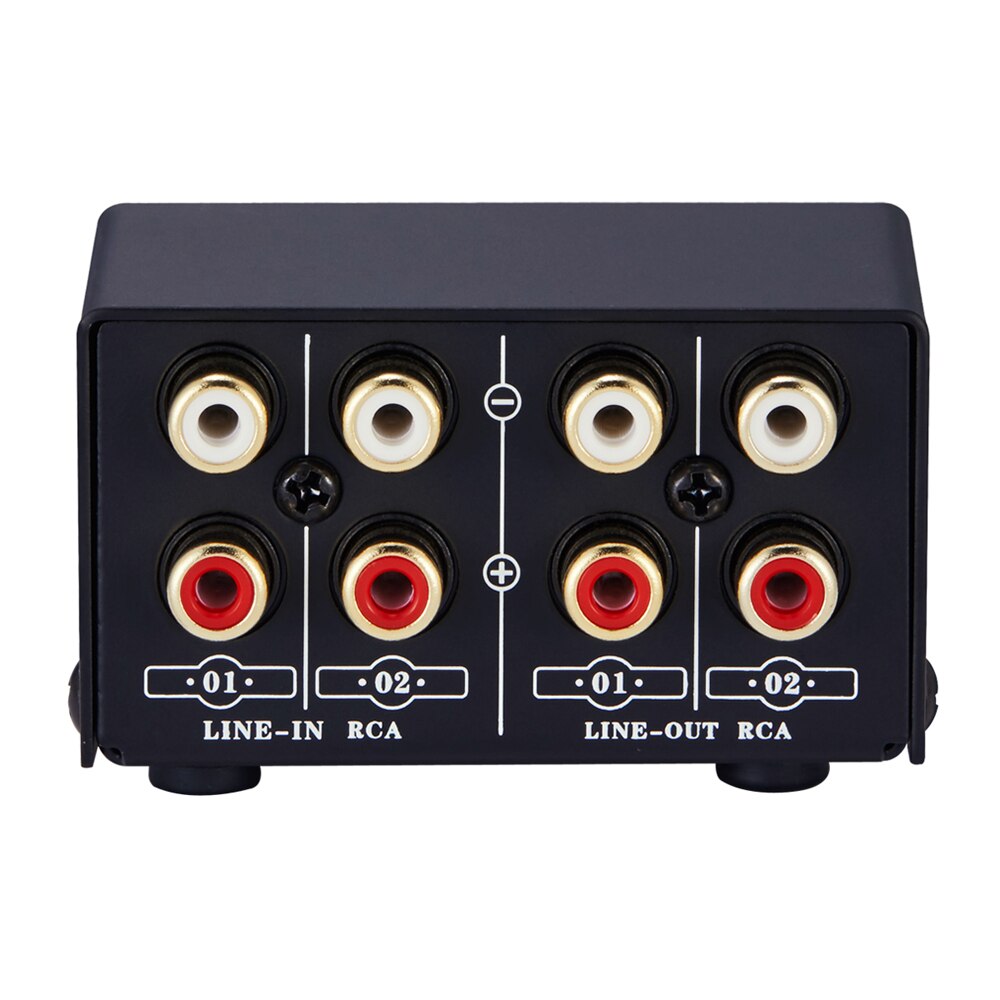 2 in 2 out speaker switcher, 2 in 1 out audio source signal selection switcher, headphone switcher with volume adjustment
