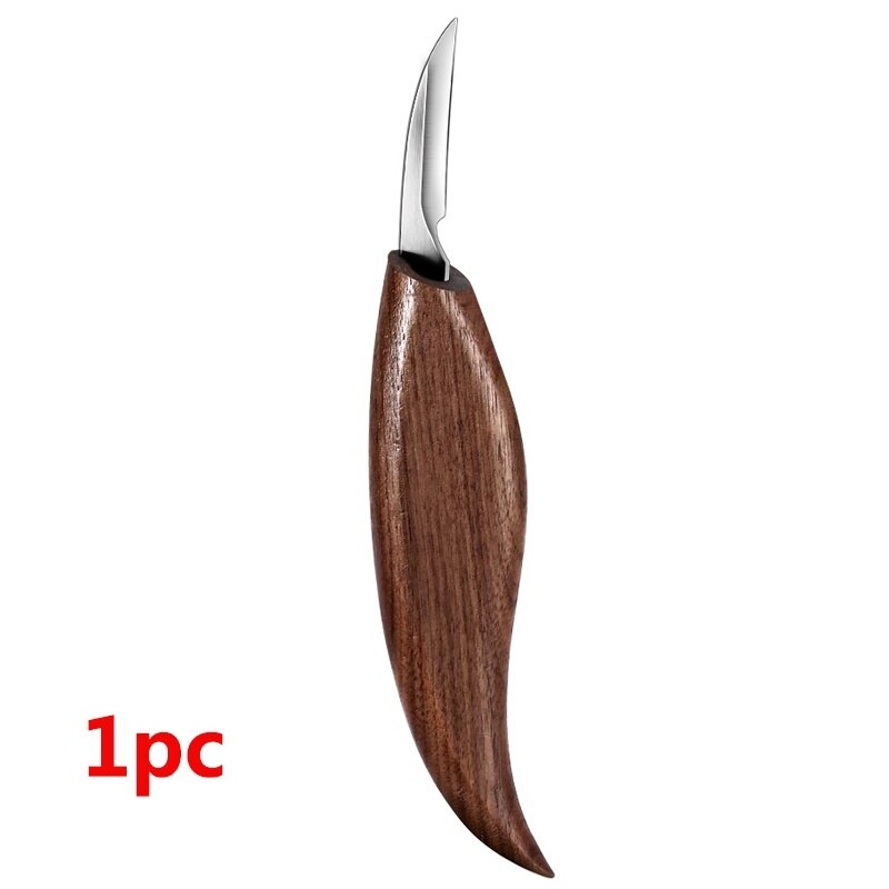 Wood Carving Tool Set - Hook for Spoon, Bowl, Kuksa Cup or General Carving Knife, Whittling Knife, Detail Wood Utensils Type: 1PC