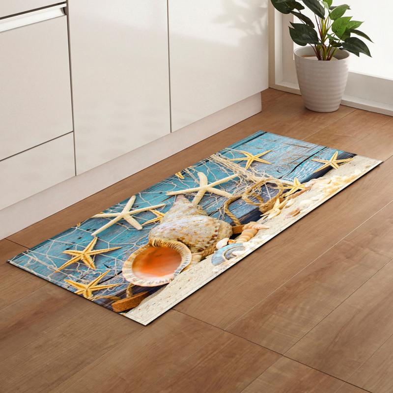 Long Kitchen Mat Bath Carpet Floor Mat Home Entrance Doormat Tapete Absorbent Bathroom Living Room Floor Mats Modern Kitchen Rug