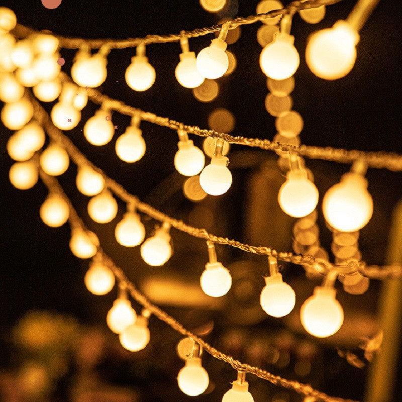 10M 6M 3M 1,5M Batterie Power Ball LED Lichterketten Girlande Lichter Außen Lampe Hochzeit Garten lichterkette Weihnachten Dekoration