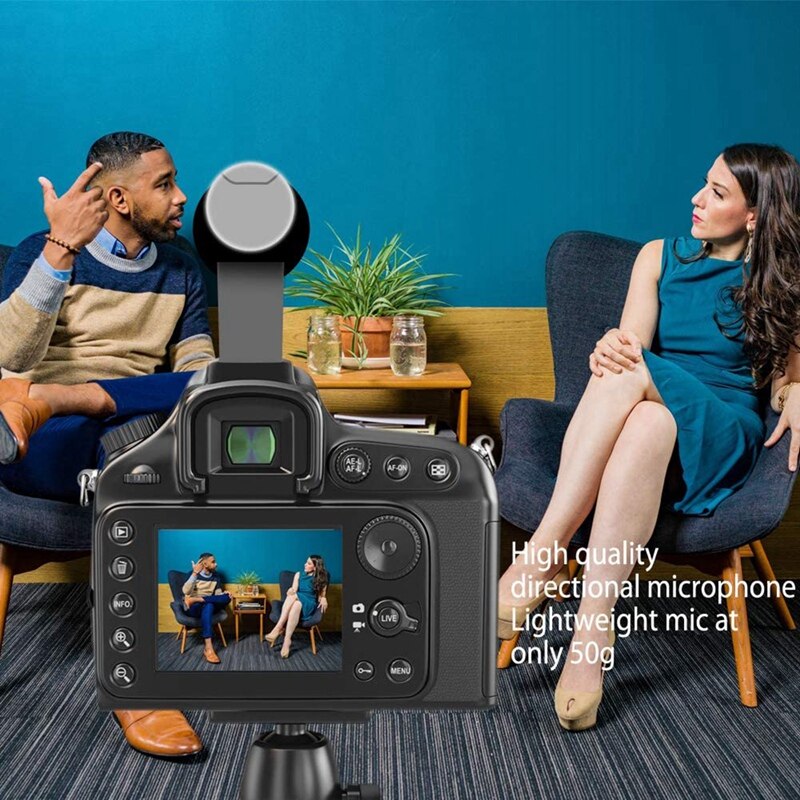 Camera Microphone Slr Photography Video Stereo Recording Mic for Phone Cam Camcorder Upgrade Version Mic-01