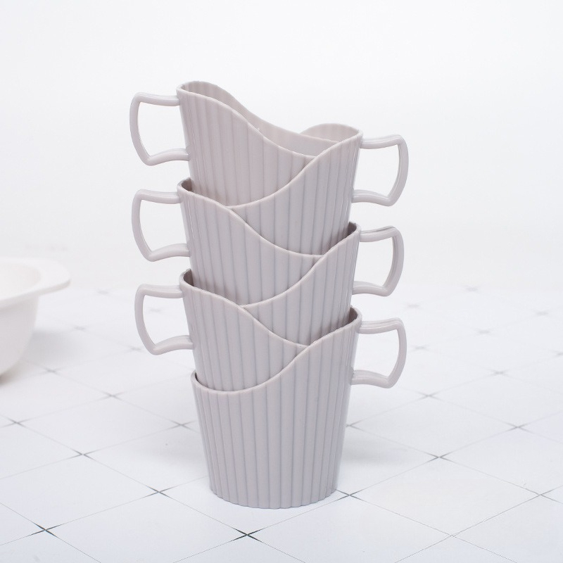 Portavasos de papel desechable, funda para taza de café expreso, antiescaldado, multifuncional, multiusos, para oficina y hogar, 6 uds.: Borgoña
