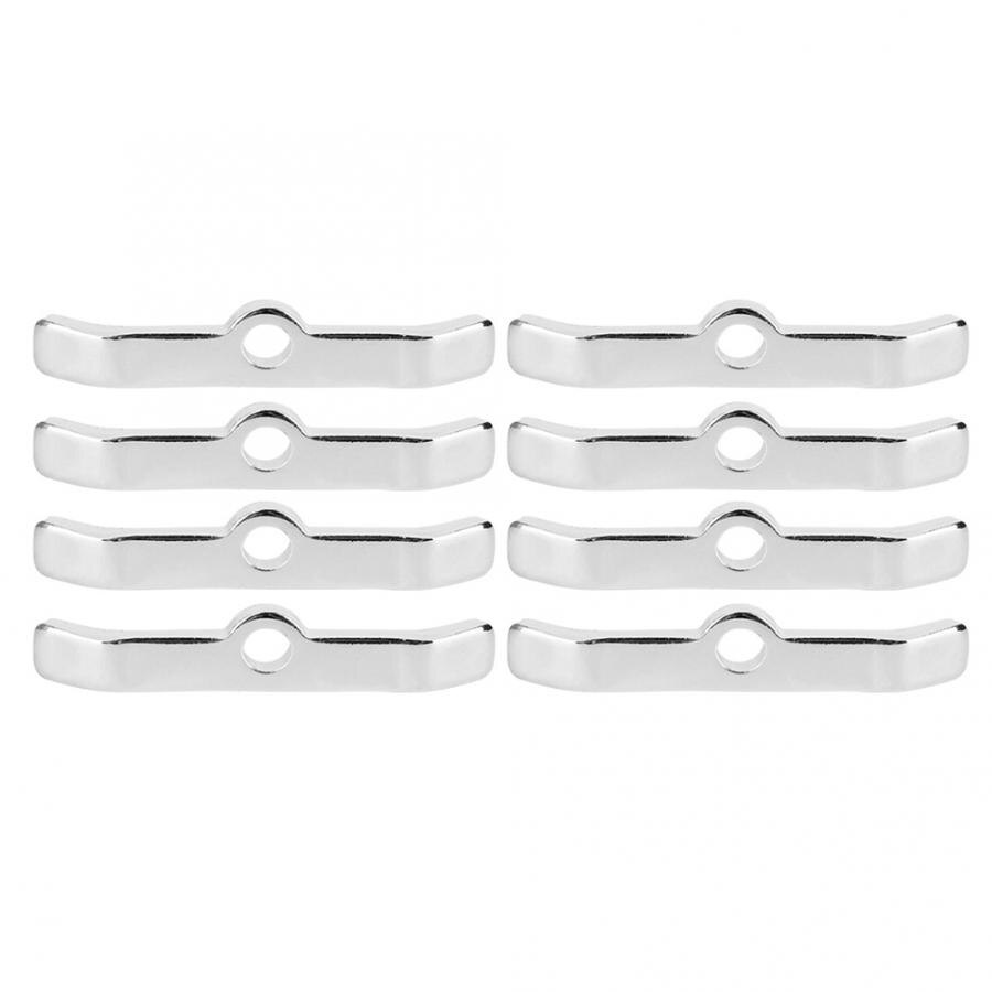 8pcs Chrome Valve Cover Hold-Down Tabs Spreader Bars Fit for Chevy 283 305 327 350 Silver Car accesories