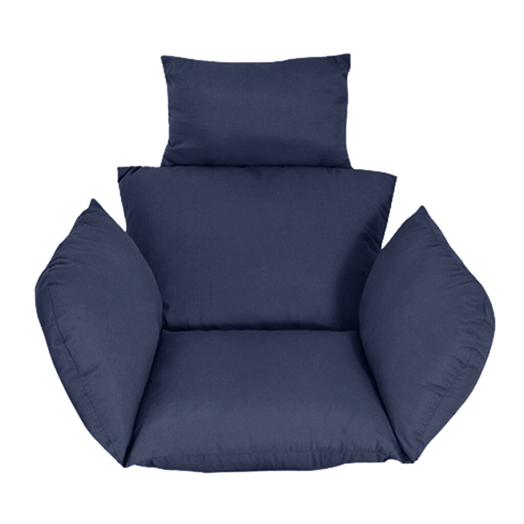 1 Stuk Opknoping Stoel Kussen Thuis Balkon Swing Stoel Zachte Dikke Zitkussen Gewatteerde Pad Covers: Dark Blue