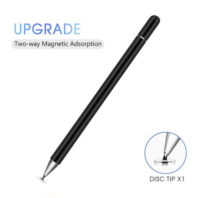 Capacitive Metal Stylus Touch Screen Pen Universal Tablet pen drawing writing Pen for Apple iPad 11 Huawei Stylus IOS Tablet Pen: black