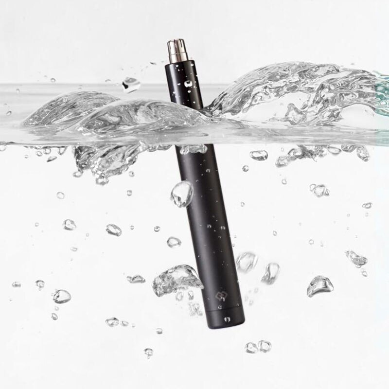 Youpin newstart elétrica mini nariz aparador de pêlos hn1 portátil orelha nariz máquina de cortar cabelo barbeador à prova dwaterproof água seguro ferramenta limpeza para homens