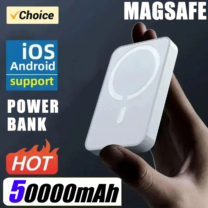 Magnetisk powerbank til iphone original ekstern batteri bærbar trådløs oplader til apple magsafe powerbank reservebatteri