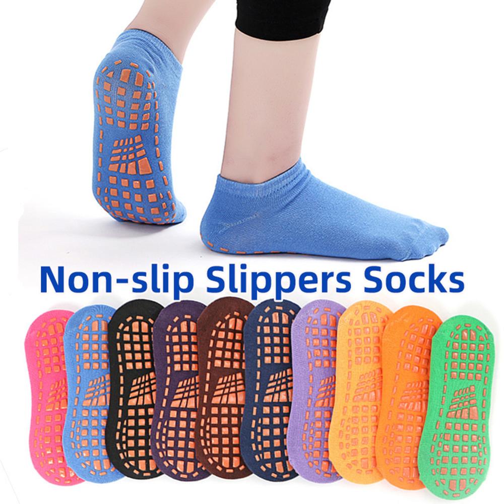 Sports Soccer Socks Solid Color Ankle Grip Socks for Men and Women Cotton Non-Slip Gripper Socks Good Cotton Socks