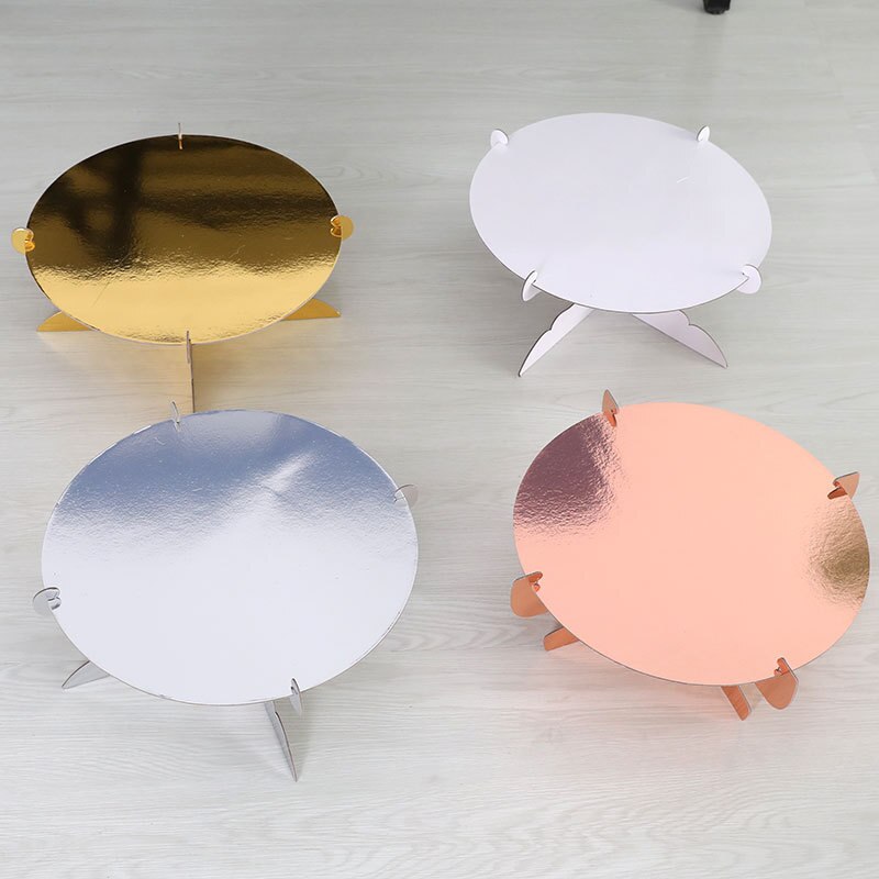 Single Layer Cake Rack Household Paper Cake Stand Food Display for Fruit Dessert Afternoon Tea Wedding Bakeware Cupcake Rack