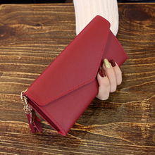 walet for women hasp envelope portwel damski ladies wallet tassels women's clutch purse female leather billeteras para mujer