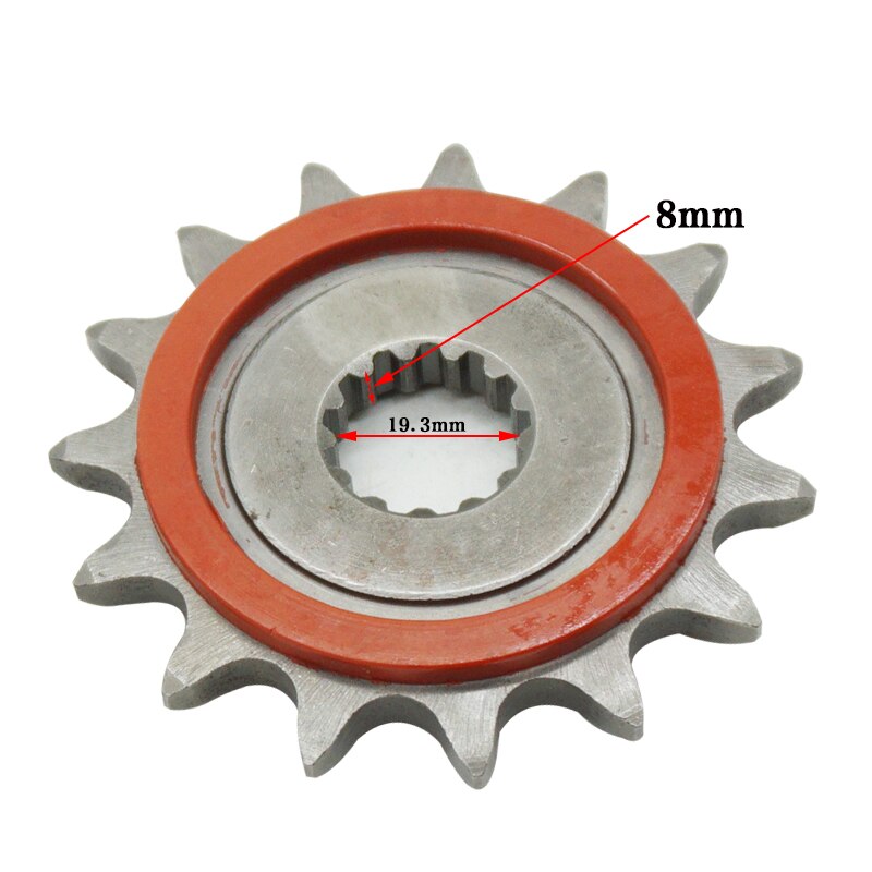 Roue motrice de pignon de moto, petit engrenage, pour GW250 DL250 GSX250R 520-14T 15T