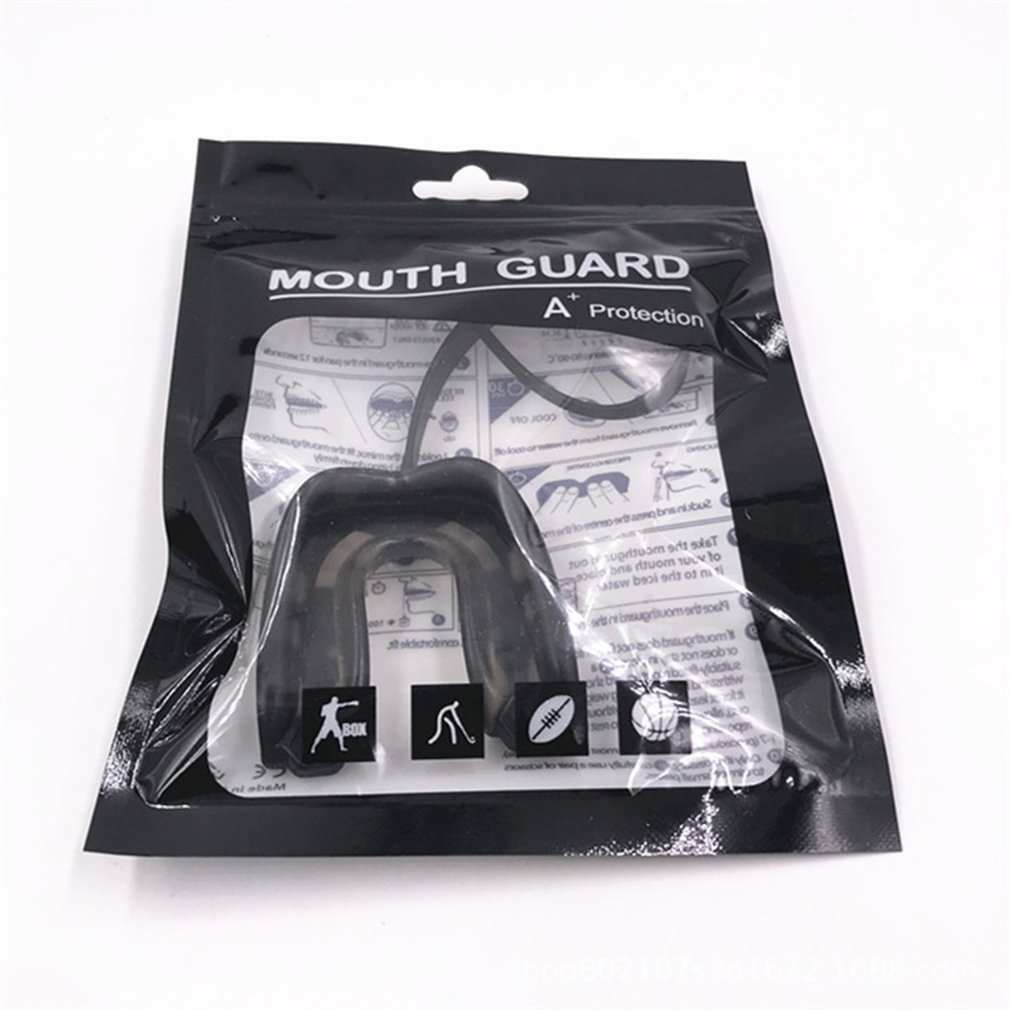 Sport Mond Guard Eva Tanden Protector Kids Jeugd Gebitsbeschermer Tand Brace Bescherming Voor Basketbal Rugby Boksen Met Lanyard