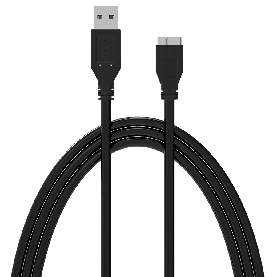 USB 3.0 Type A naar Micro B Kabel Voor Samsung S5 Note3 Externe Harde Schijf Disk HDD USB HDD Data wire Cord USB Micro B ChargeCabo: Black / 0.3m