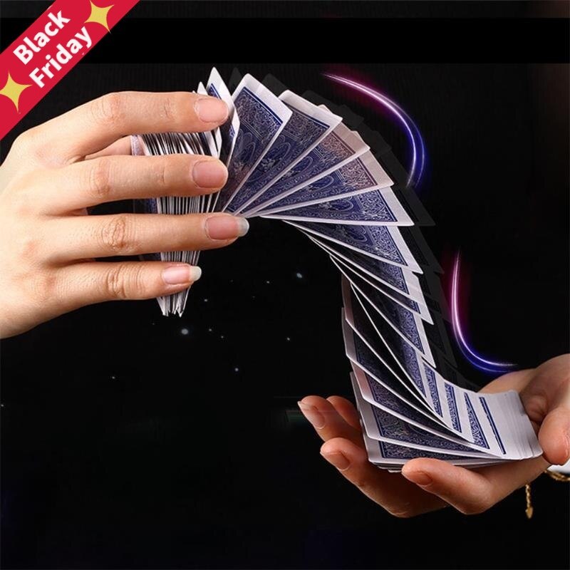 1Set Magic Electric Deck(connection By Invisible Thread) Of Cards Prank Trick Prop Gag Poker Acrobatics Waterfall Card Props