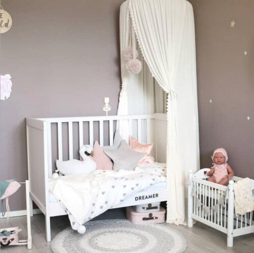 Kinderen Kids Gordijn Dome Bed Canopy Netting Prinses Meisje Bed Luifel Nordic Bedcover Klamboe