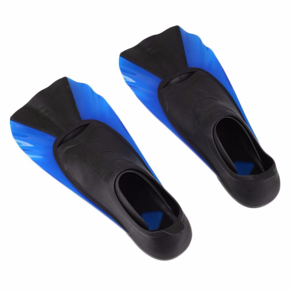 Kids Short fins Snorkeling swimming diving training flippers Portable short Frog shoes swimming fins swimming trainer: QY-801 blue / XXS