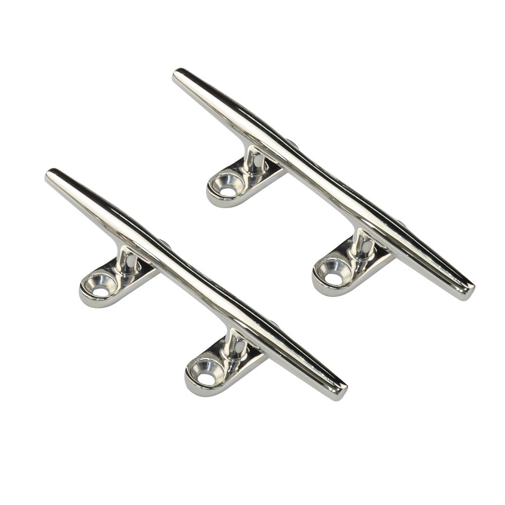 2PCS Stainless Steel Marine Deck Cleats 4 inch 5 inch 6 inch 8 inch 10 inch 12 inch Sailing Yacht Anchor Dock Cleat For Kayak