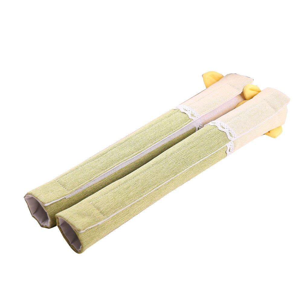 1 Pair Refrigerator Door Protect Handle Cover Home Fridge Microwave Oven Cover Double Door Refrigerator Handle Gloves: YELLOW