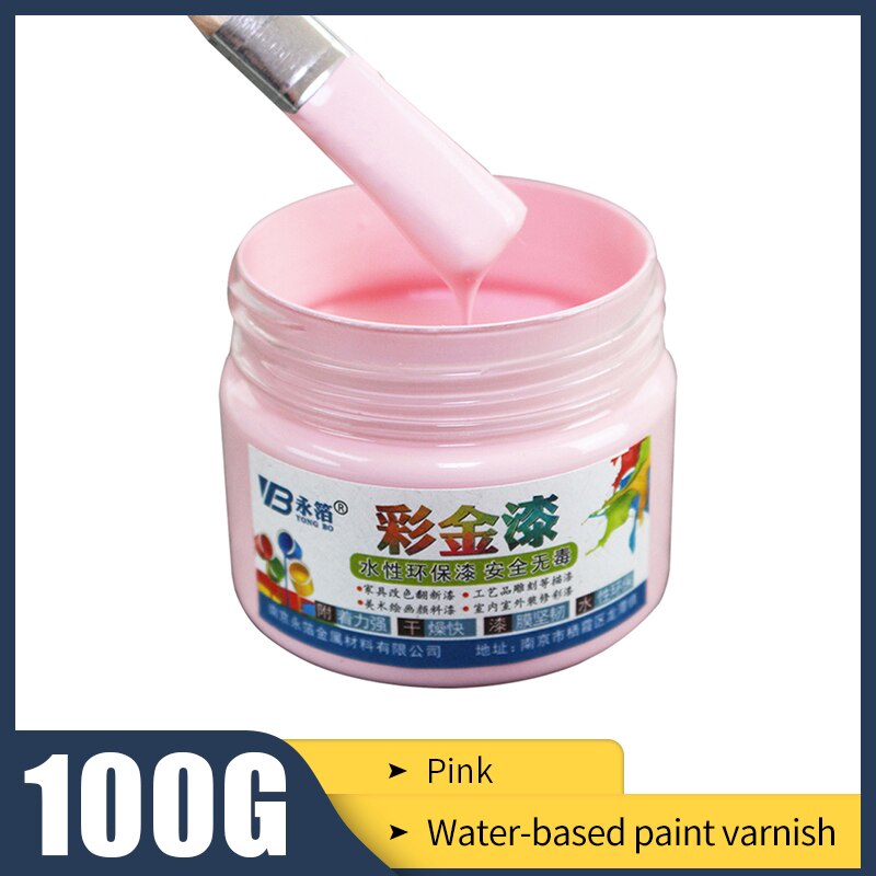 100g pink vandbaseret malingslak, møbler, jerndøre, trædøre, kunsthåndværk, væg, maling