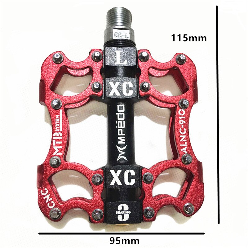 Bicicleta pedal mtb bmx selado 2 rolamento grampos pegs estrada mountain bike liga de alumínio anti-deslizamento peças de ciclismo