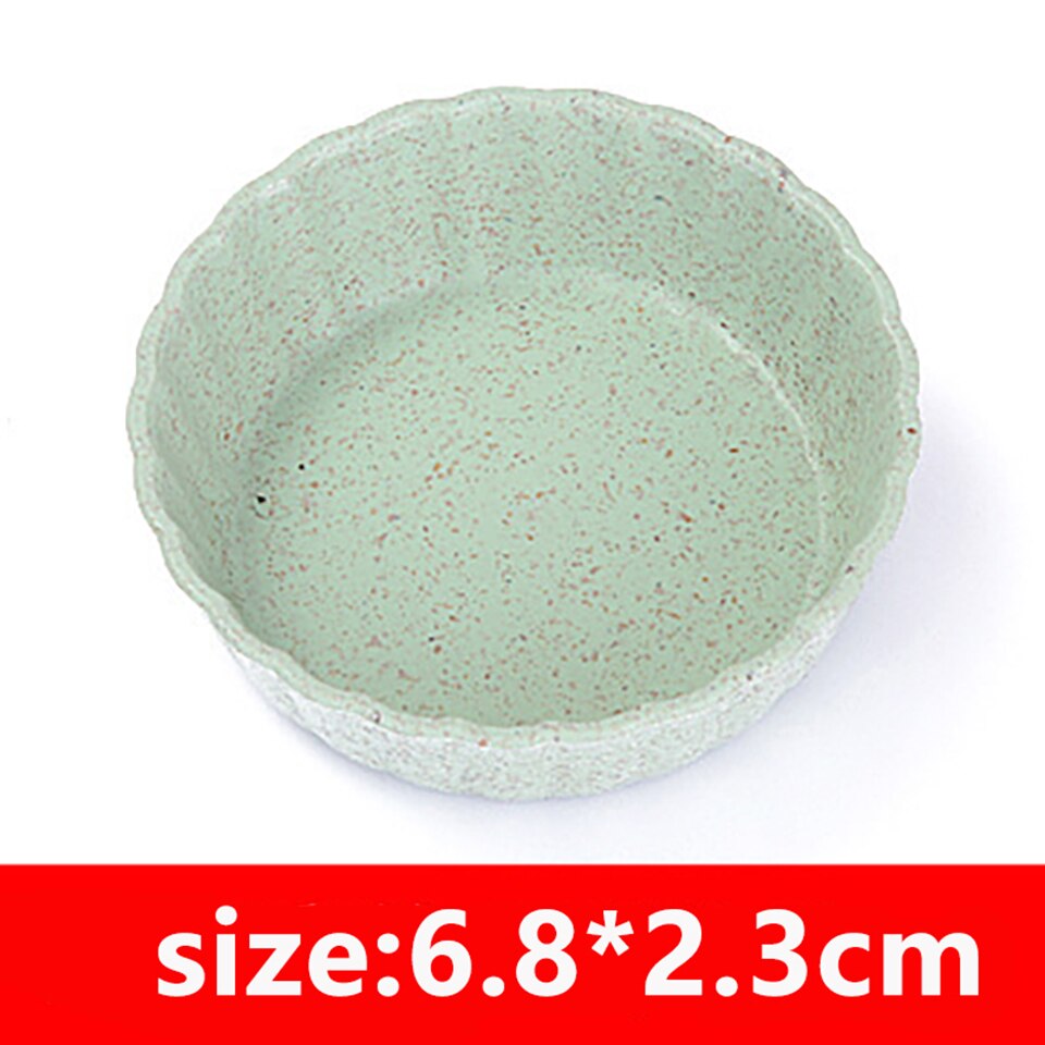 Bol d'assaisonnement en forme de fleur, bol de blé dégradable bol d'assaisonnement en forme de cœur assiette à Sauce pour aliments assiettes d'apéritifs pour outils de cuisine 3 pièces: 4