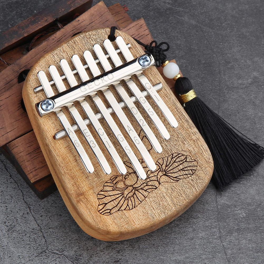 8 touches Mini Kalimba camphre africain bois pouce Piano doigt Percussion Midi clavier Mbira Sanza Instrument de musique: Camphor Wood