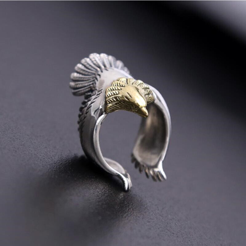 Aquila Anello di 100% 925 Sterling gioielli In Argento Fine per Gli Uomini o Le Donne Del Partito di Modo Prepotente Personalità Regalo di Marca GR15