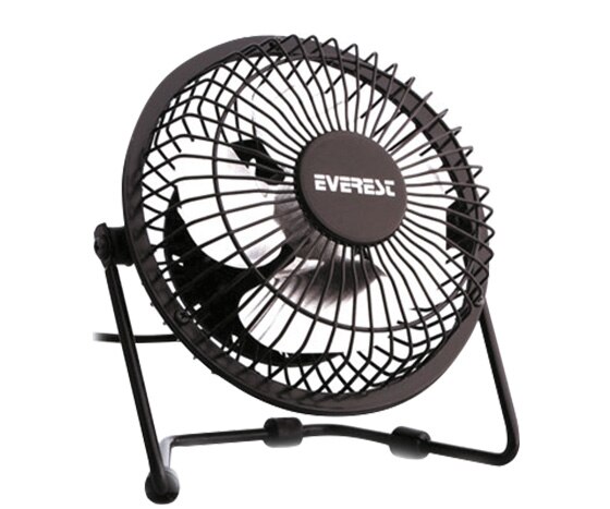 EVEREST EFN-482 ventilatore da tavolo in metallo USB