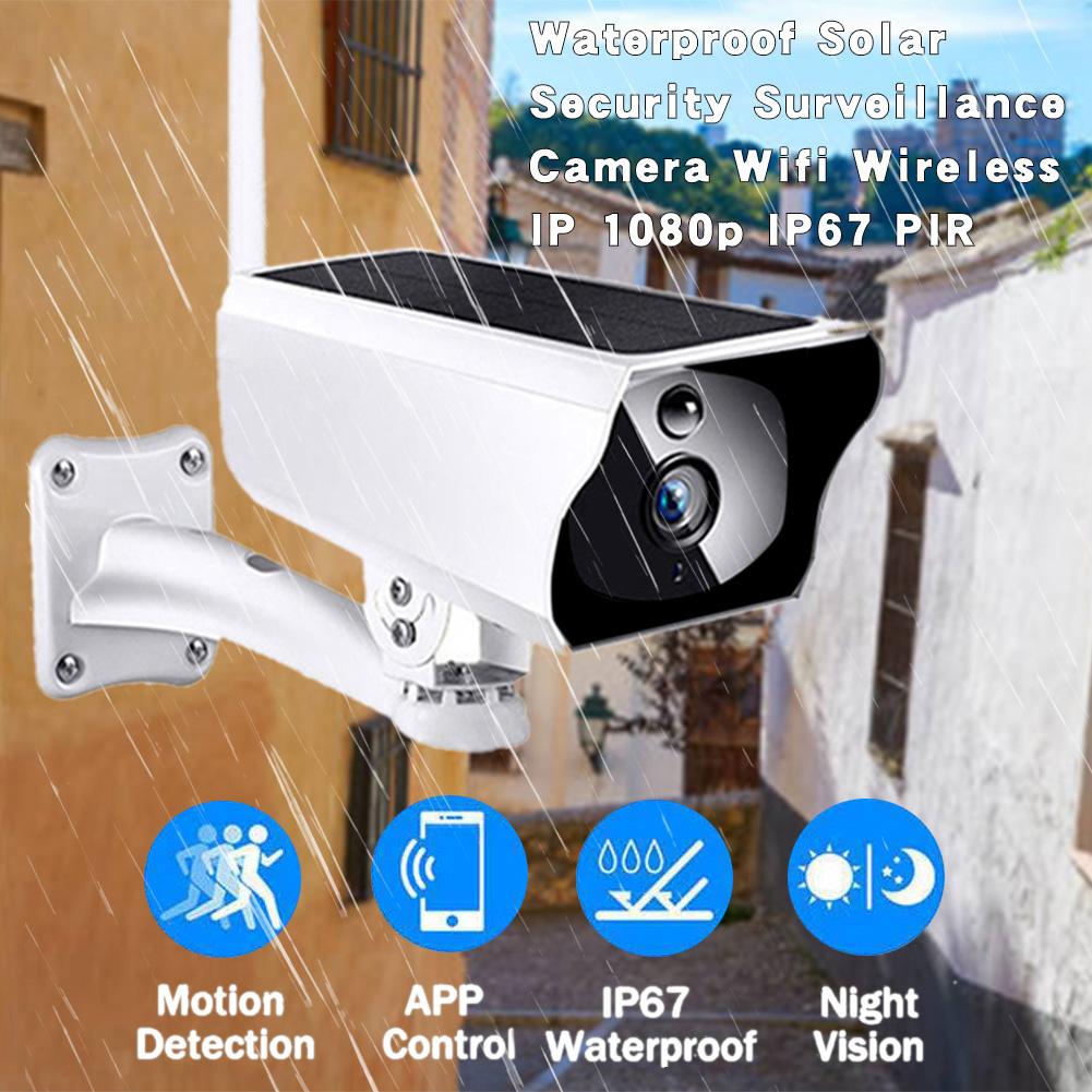 Zonnepaneel Ip Wifi Camera Pir 1080P Hd Wireless Outdoor Solar Cctv Bewakingscamera IP67 Waterdichte Twee Manier audio