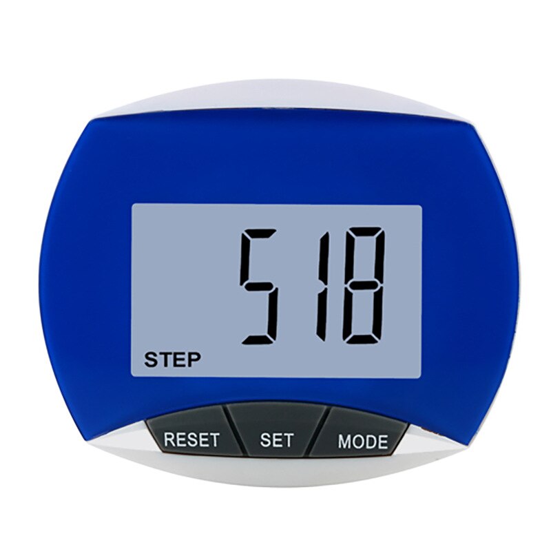 3D Pedometer Walking Pedometer 3D Pedometer Waterproof Multifunctional Sports Calorie Counting LCD Display Fitness Equipment: 1pc blue