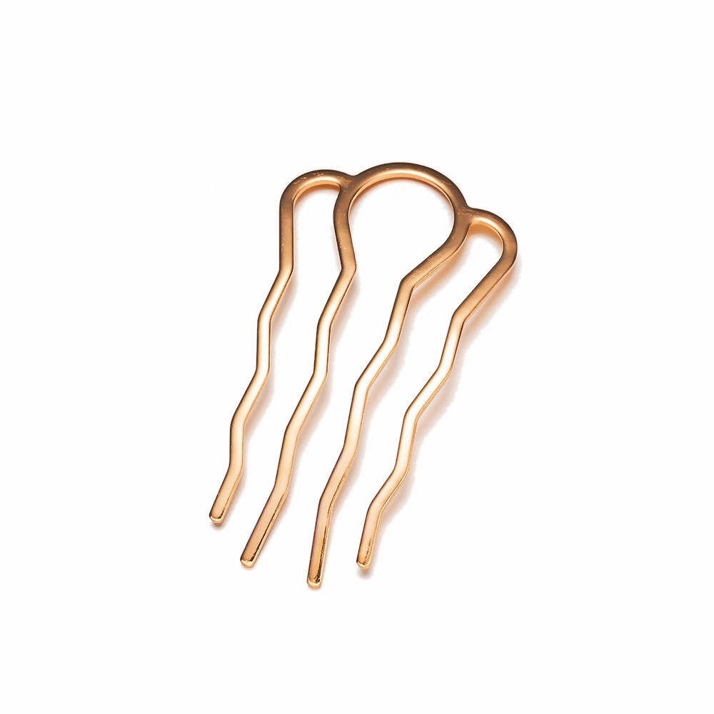Horquilla de pelo en forma de U para mujer, 5 piezas, peine lateral, 4 dientes, horquillas para moño, herramienta de peinado, accesorios para hacer joyas: XS / Azul cielo