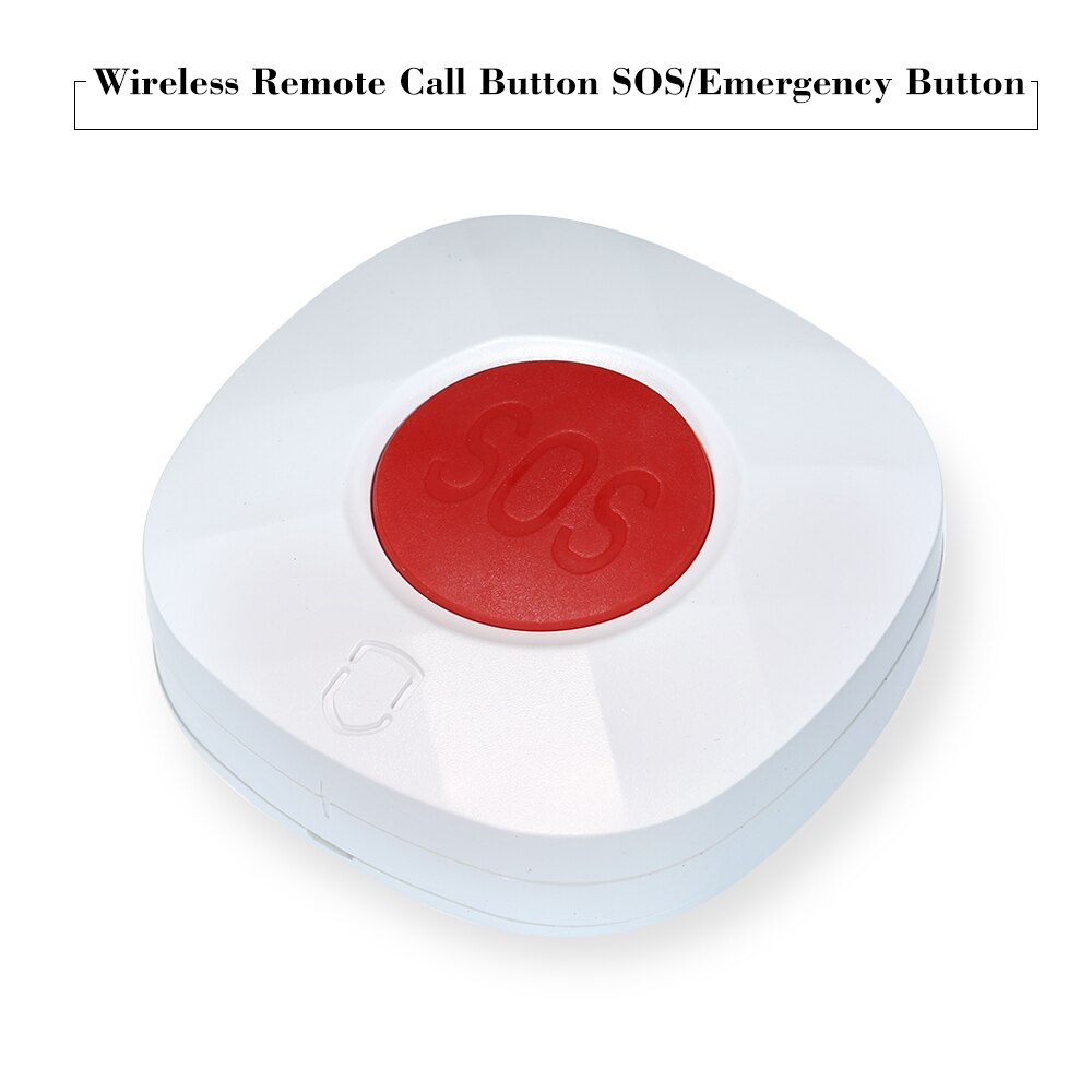 Wireless Remote Call Button SOS/Emergency Button 433MHz Caregiver Pager for Floor Mat Fall Alarm Patient Elderly Disabled Press
