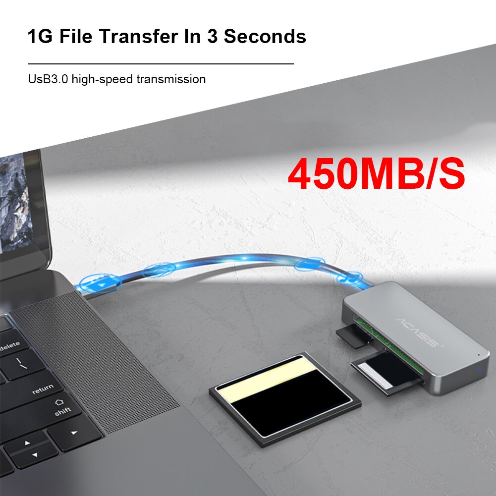 Multi Smart Cardreader SD Card Reader USB 3.0 Multi-Card Reader USB Type C to CF TF Secure Digital Card Reader Adapter