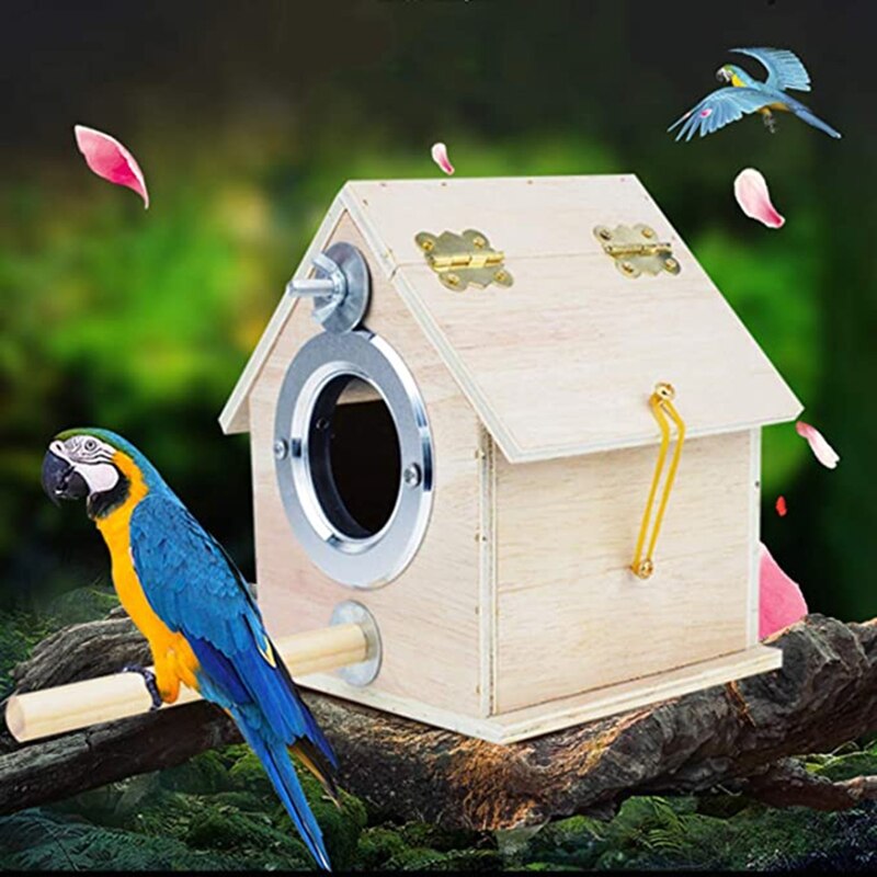 Vogelnest Taube Haus Holz Papagei Zucht Kasten Ich bin Freien Hängende Dekoration Warme Garten Schutz Lebensraum Pastoralen Kreative handwerk
